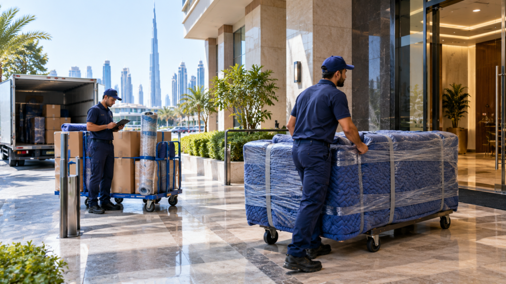 Apartment relocation service for moving between residential addresses in Dubai