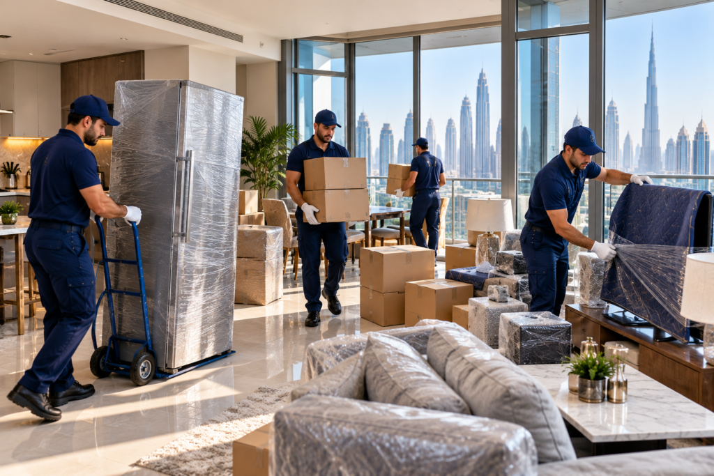 Professional office relocation and commercial moving services in Dubai