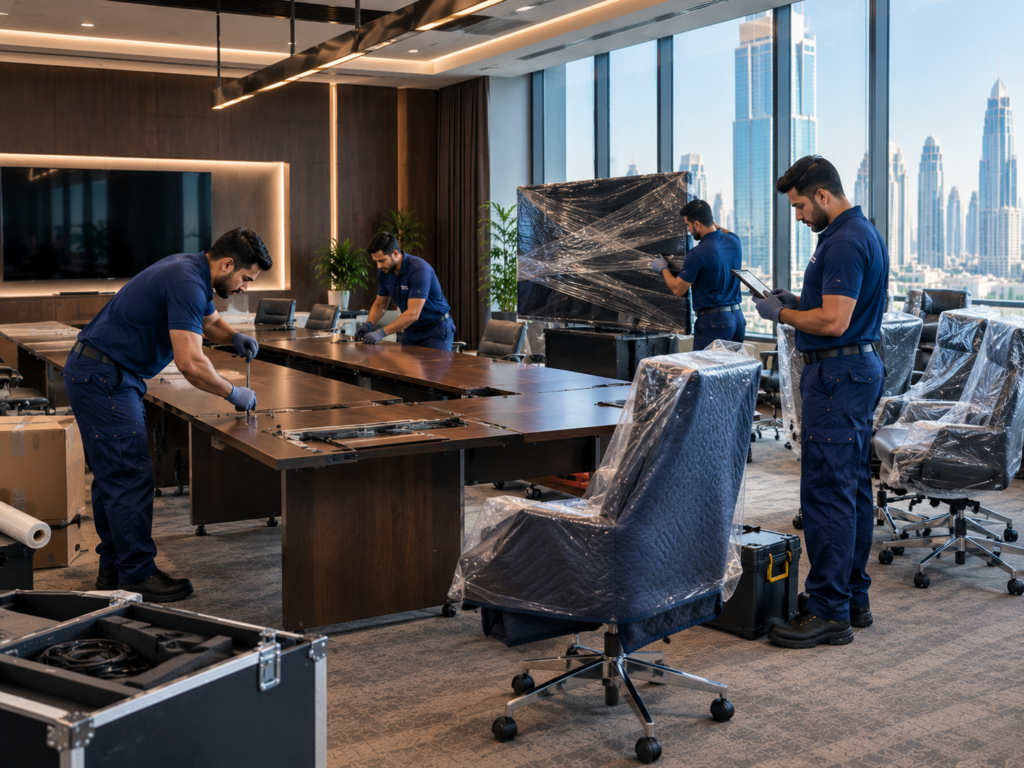 Commercial relocation support for corporate offices and business premises