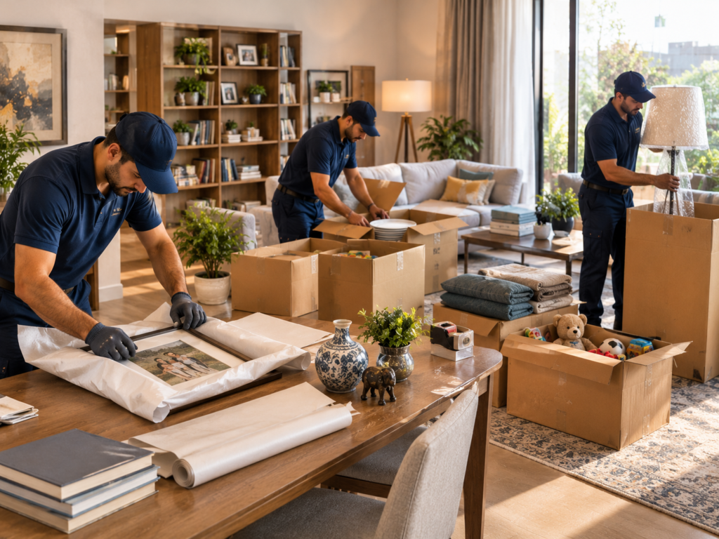 Residential home relocation with professional movers