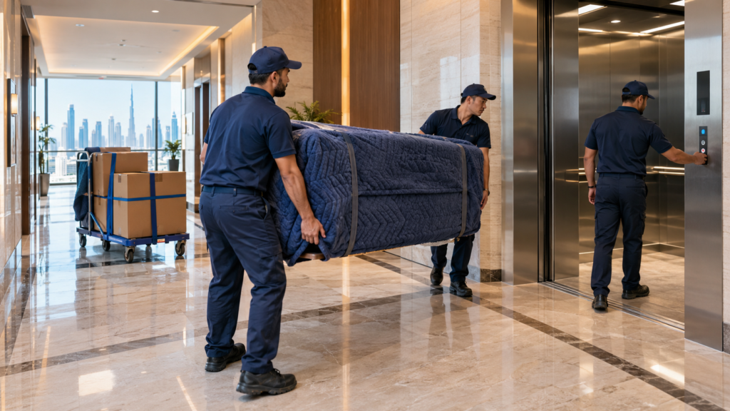Residential moving and furniture transportation for apartment buildings