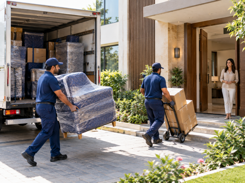 International relocation planning for collection, overseas transportation and destination delivery