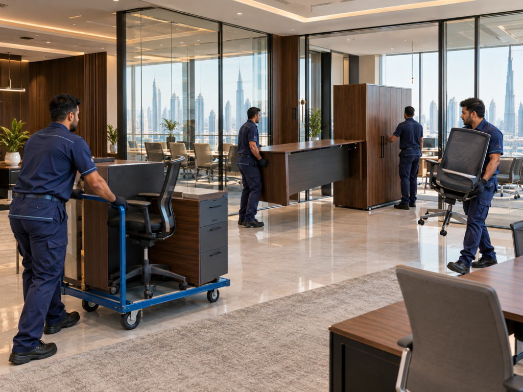 Office desks, chairs and workplace furniture relocation