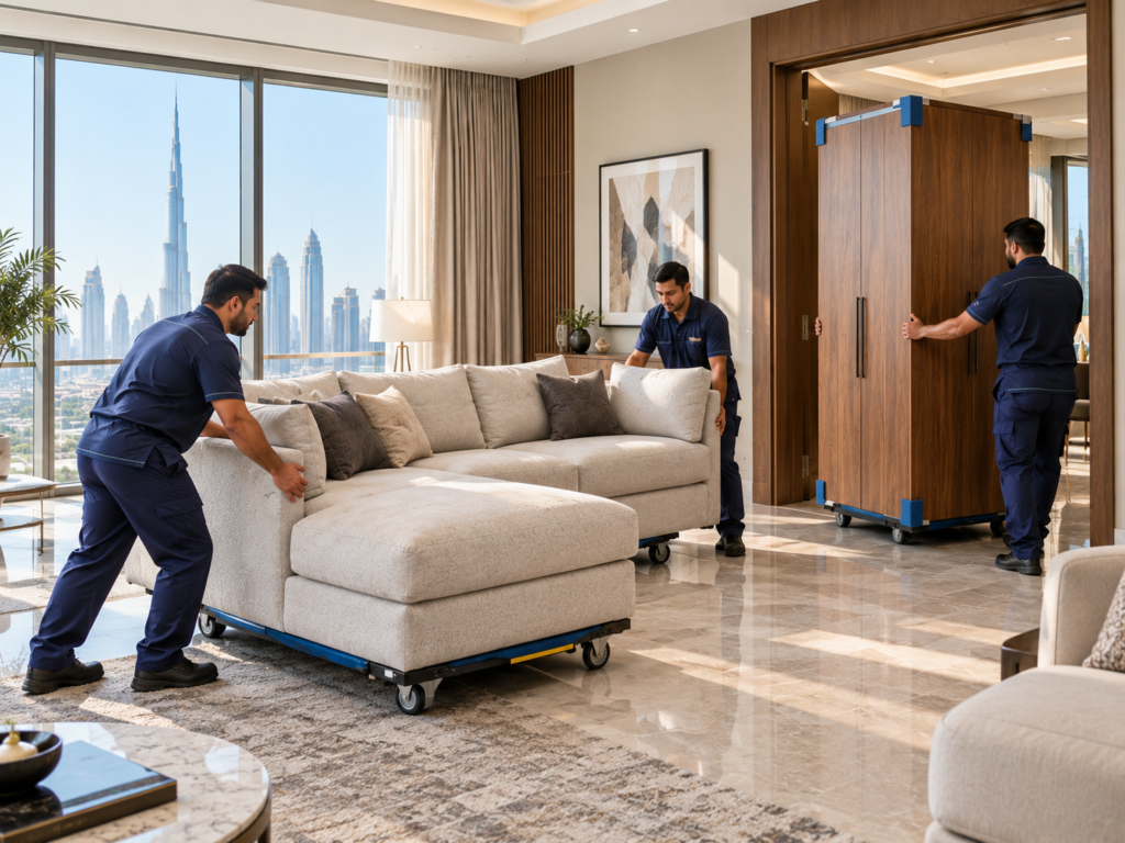 Sofa and bed furniture moving service in Dubai